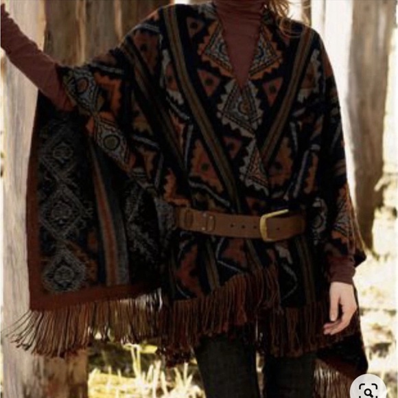 Peruvian Connection Accessories - PERUVIAN CONNECTION 100% ALPACA HEAVY  RUANA